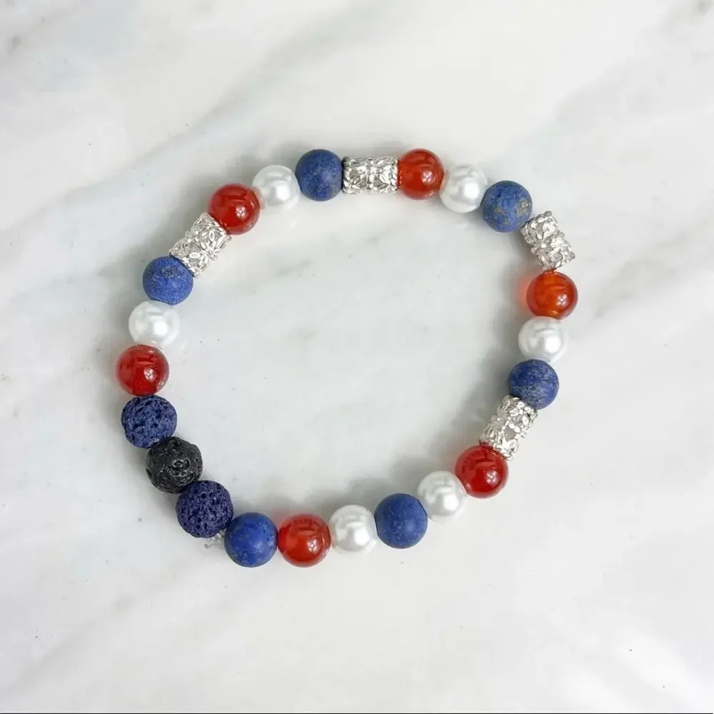 Aromatherapy Lava Stone Handmade Beaded Bracelet